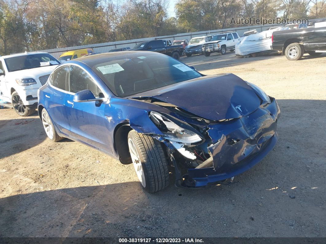 2020 Tesla Model 3 Long Range Dual Motor All-wheel Drive Blue vin: 5YJ3E1EB1LF626631