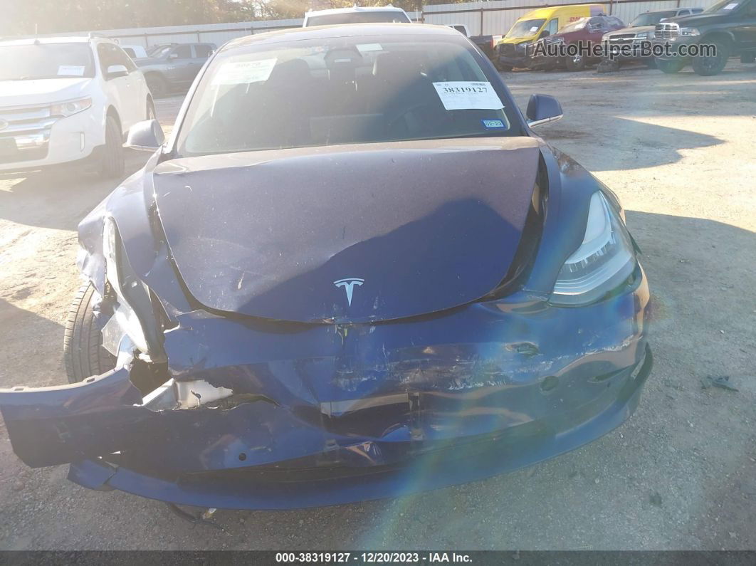 2020 Tesla Model 3 Long Range Dual Motor All-wheel Drive Blue vin: 5YJ3E1EB1LF626631