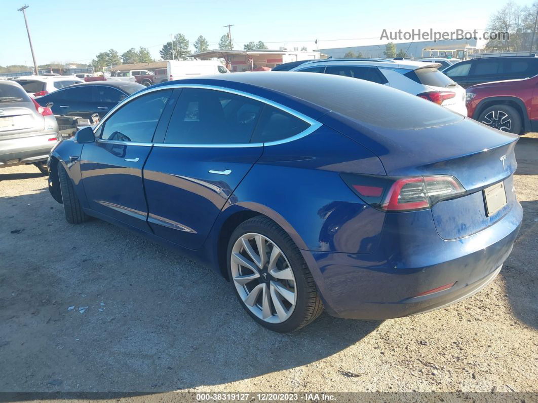 2020 Tesla Model 3 Long Range Dual Motor All-wheel Drive Blue vin: 5YJ3E1EB1LF626631