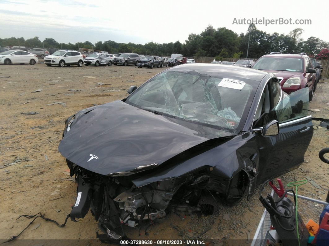 2020 Tesla Model 3 Long Range Black vin: 5YJ3E1EB1LF663324