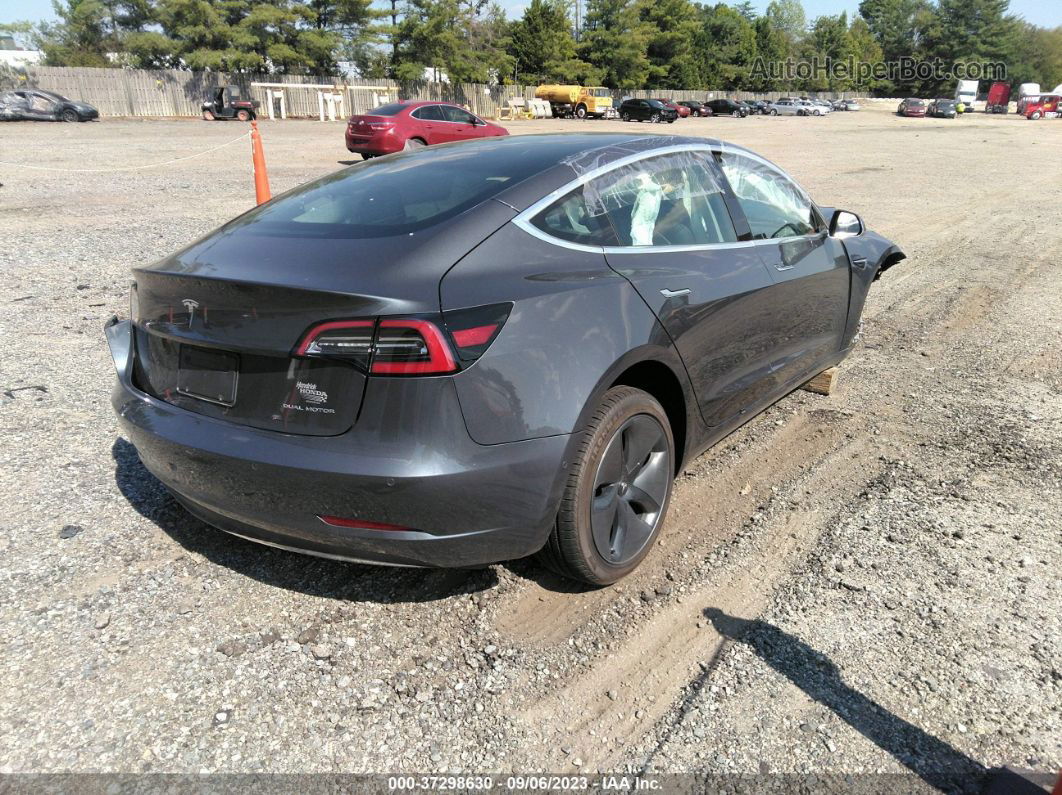 2020 Tesla Model 3 Long Range Black vin: 5YJ3E1EB1LF663324