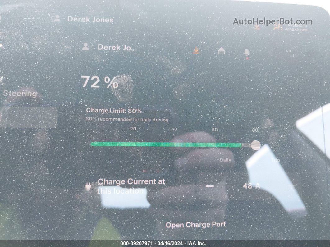 2020 Tesla Model 3 Long Range Dual Motor All-wheel Drive Blue vin: 5YJ3E1EB1LF663596