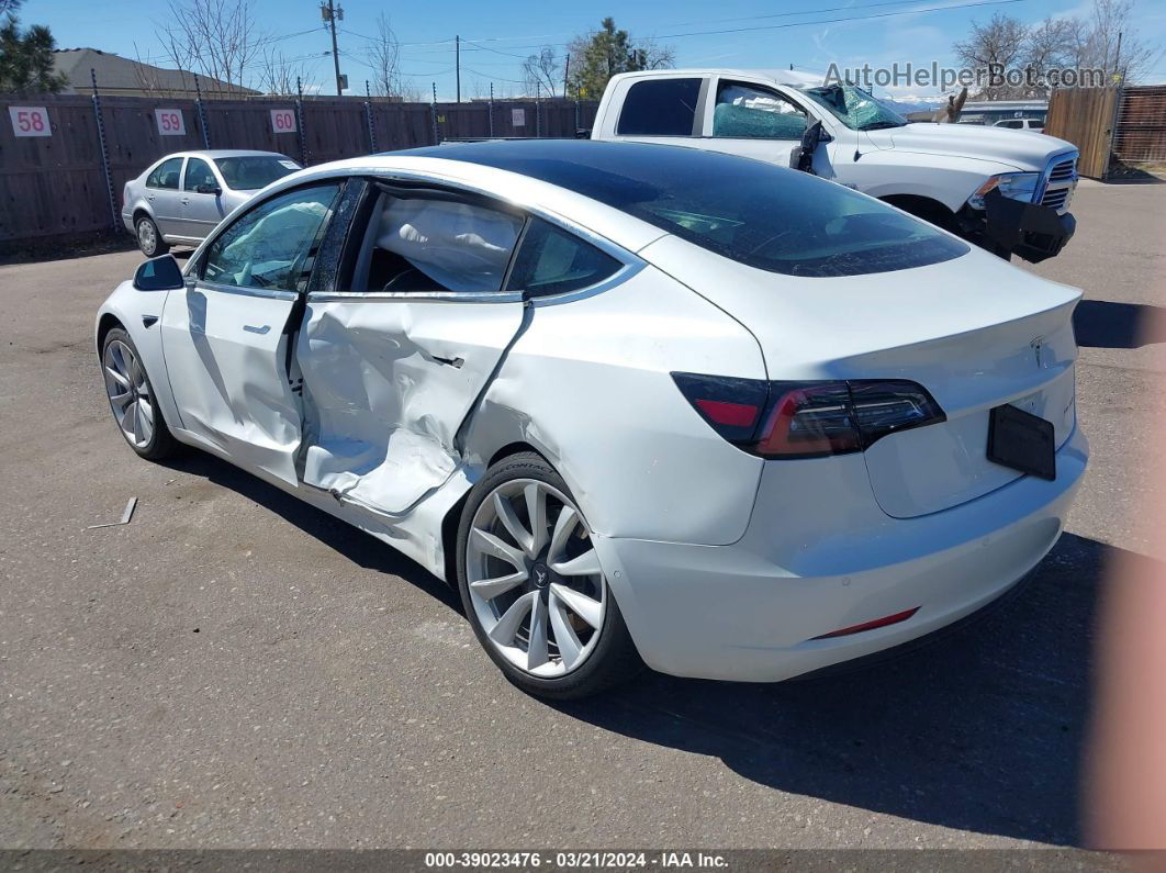 2020 Tesla Model 3 Long Range Dual Motor All-wheel Drive White vin: 5YJ3E1EB1LF667714