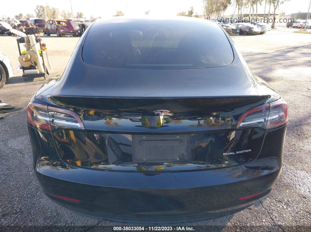 2021 Tesla Model 3 Long Range Dual Motor All-wheel Drive Black vin: 5YJ3E1EB1MF010106