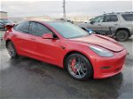 2021 Tesla Model 3  Red vin: 5YJ3E1EB1MF020151