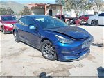 2021 Tesla Model 3 Long Range Dual Motor All-wheel Drive Blue vin: 5YJ3E1EB1MF032672