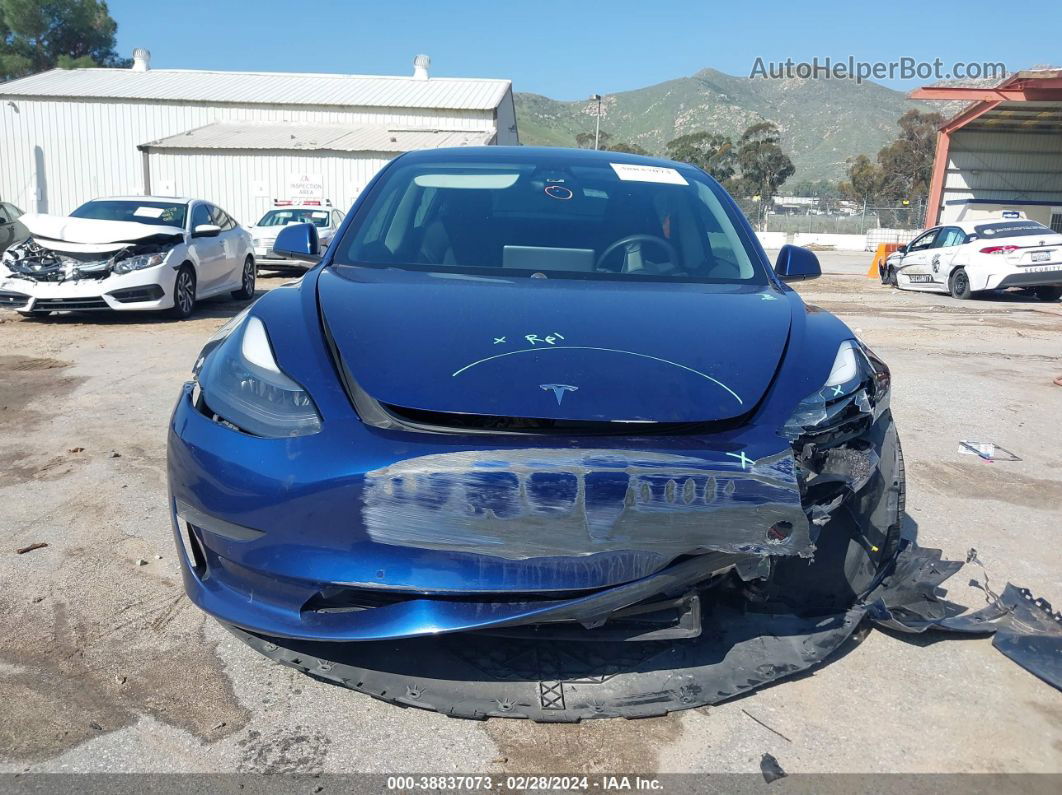 2021 Tesla Model 3 Long Range Dual Motor All-wheel Drive Синий vin: 5YJ3E1EB1MF032672