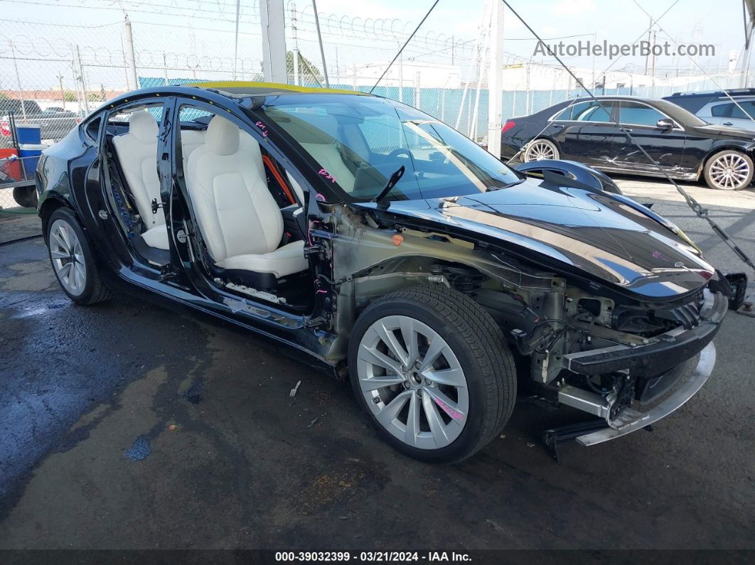 2021 Tesla Model 3 Long Range Dual Motor All-wheel Drive Black vin: 5YJ3E1EB1MF067566