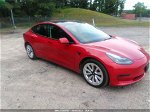 2021 Tesla Model 3 Long Range Red vin: 5YJ3E1EB1MF079846