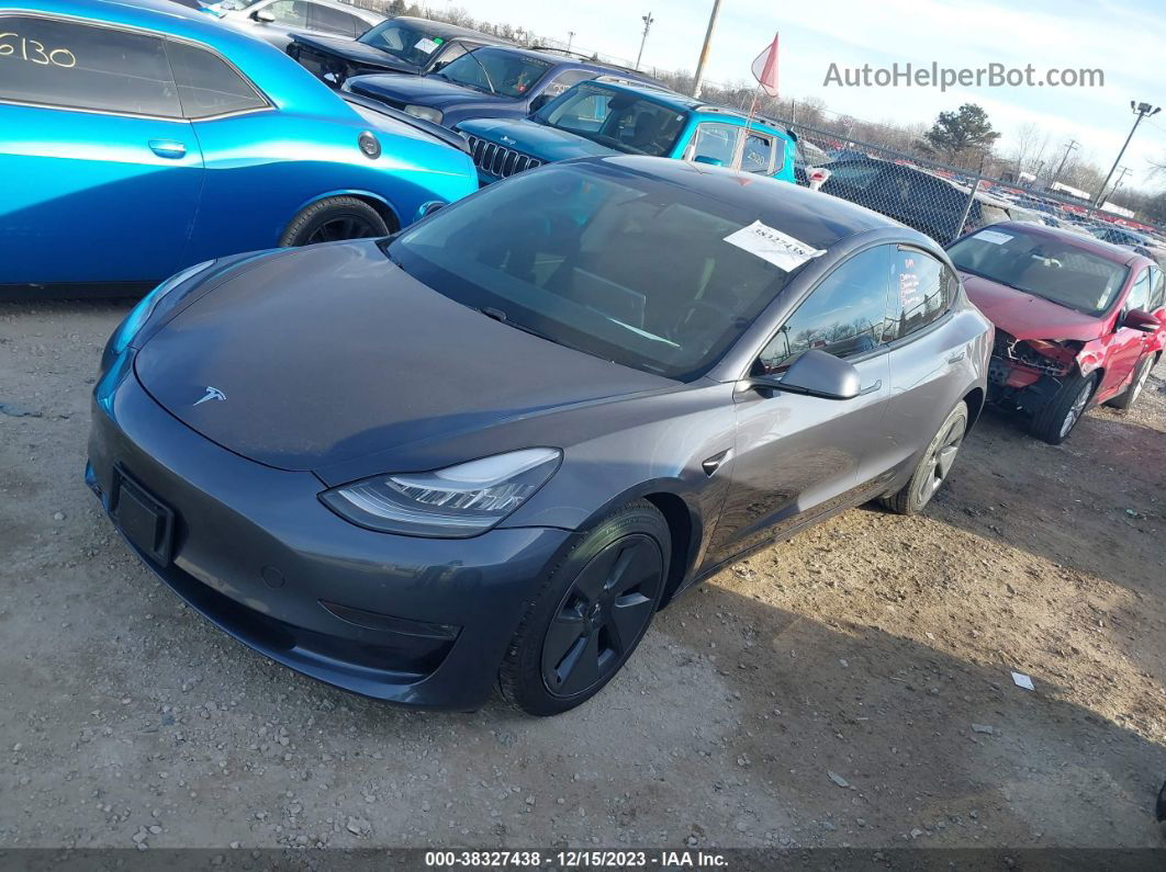 2021 Tesla Model 3 Long Range Dual Motor All-wheel Drive Gray vin: 5YJ3E1EB1MF849057