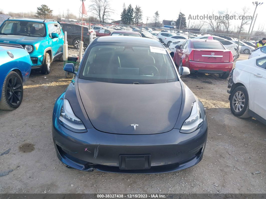 2021 Tesla Model 3 Long Range Dual Motor All-wheel Drive Gray vin: 5YJ3E1EB1MF849057