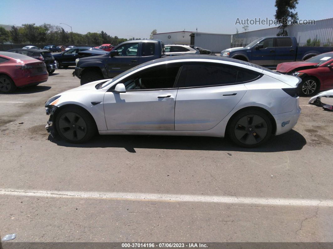 2021 Tesla Model 3 Long Range White vin: 5YJ3E1EB1MF849401