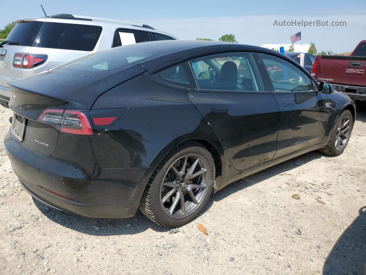 2021 Tesla Model 3  Black vin: 5YJ3E1EB1MF903196