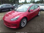 2021 Tesla Model 3 Long Range Red vin: 5YJ3E1EB1MF936067