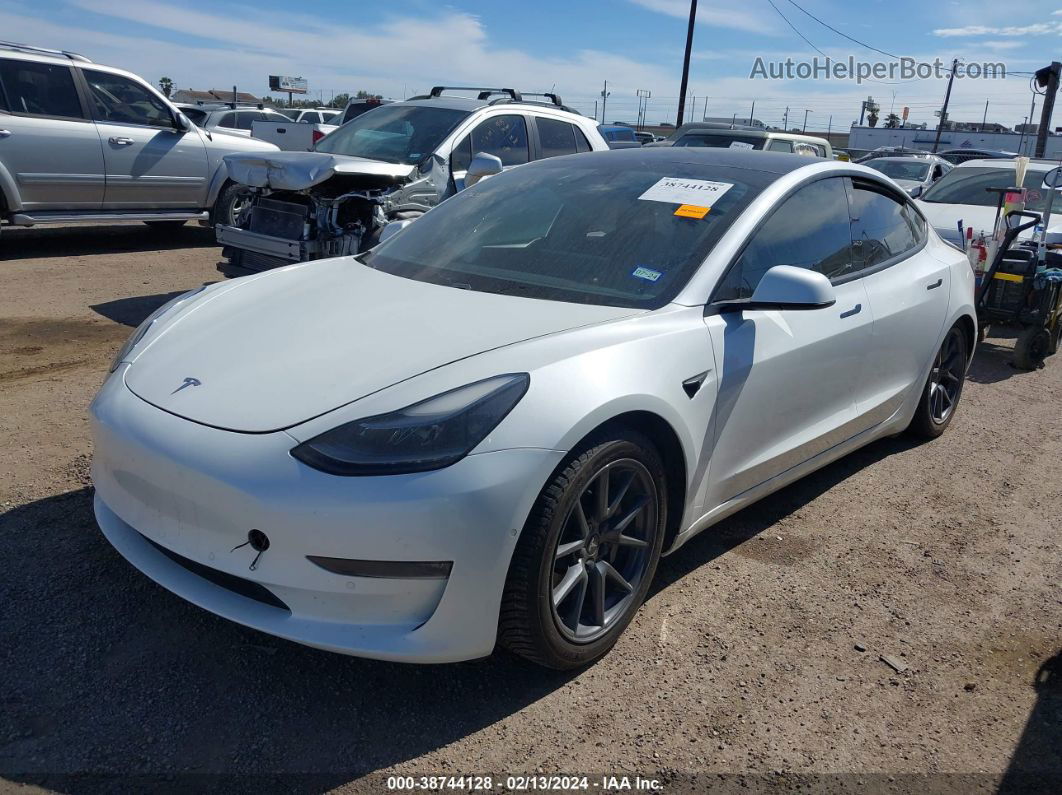 2021 Tesla Model 3 Long Range Dual Motor All-wheel Drive Белый vin: 5YJ3E1EB1MF960918