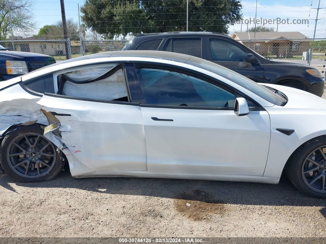 2021 Tesla Model 3 Long Range Dual Motor All-wheel Drive White vin: 5YJ3E1EB1MF960918