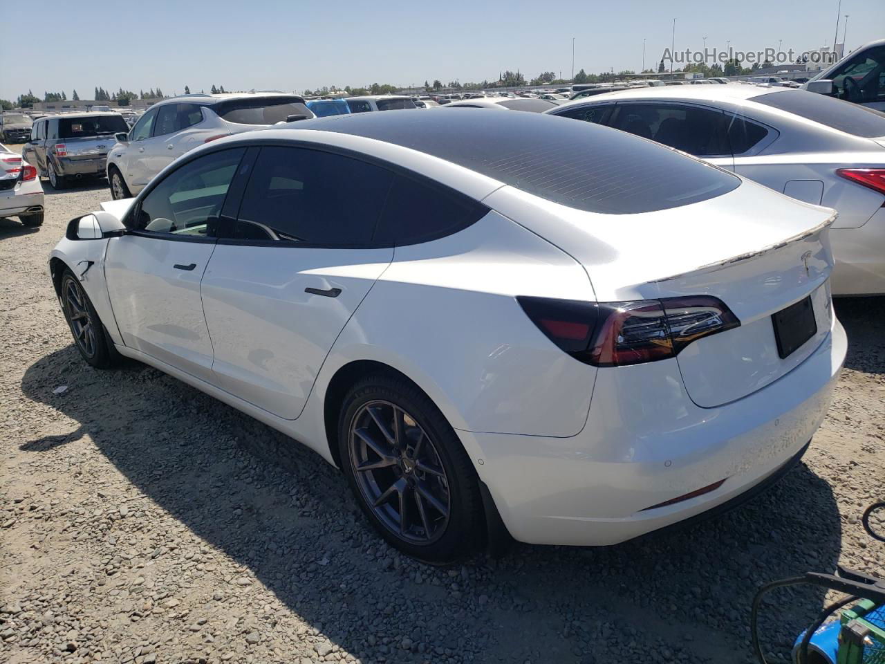 2021 Tesla Model 3  White vin: 5YJ3E1EB1MF997807