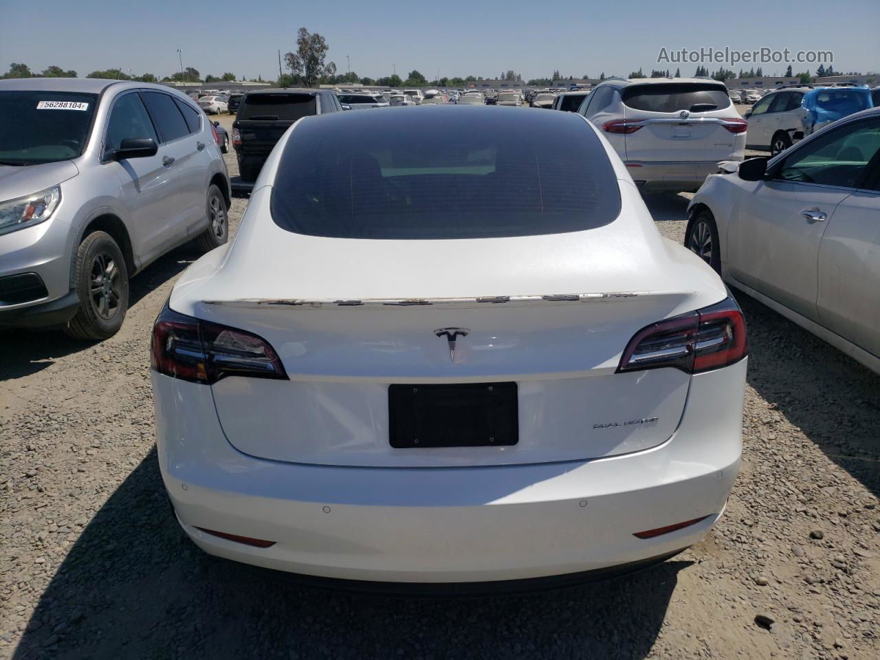 2021 Tesla Model 3  White vin: 5YJ3E1EB1MF997807