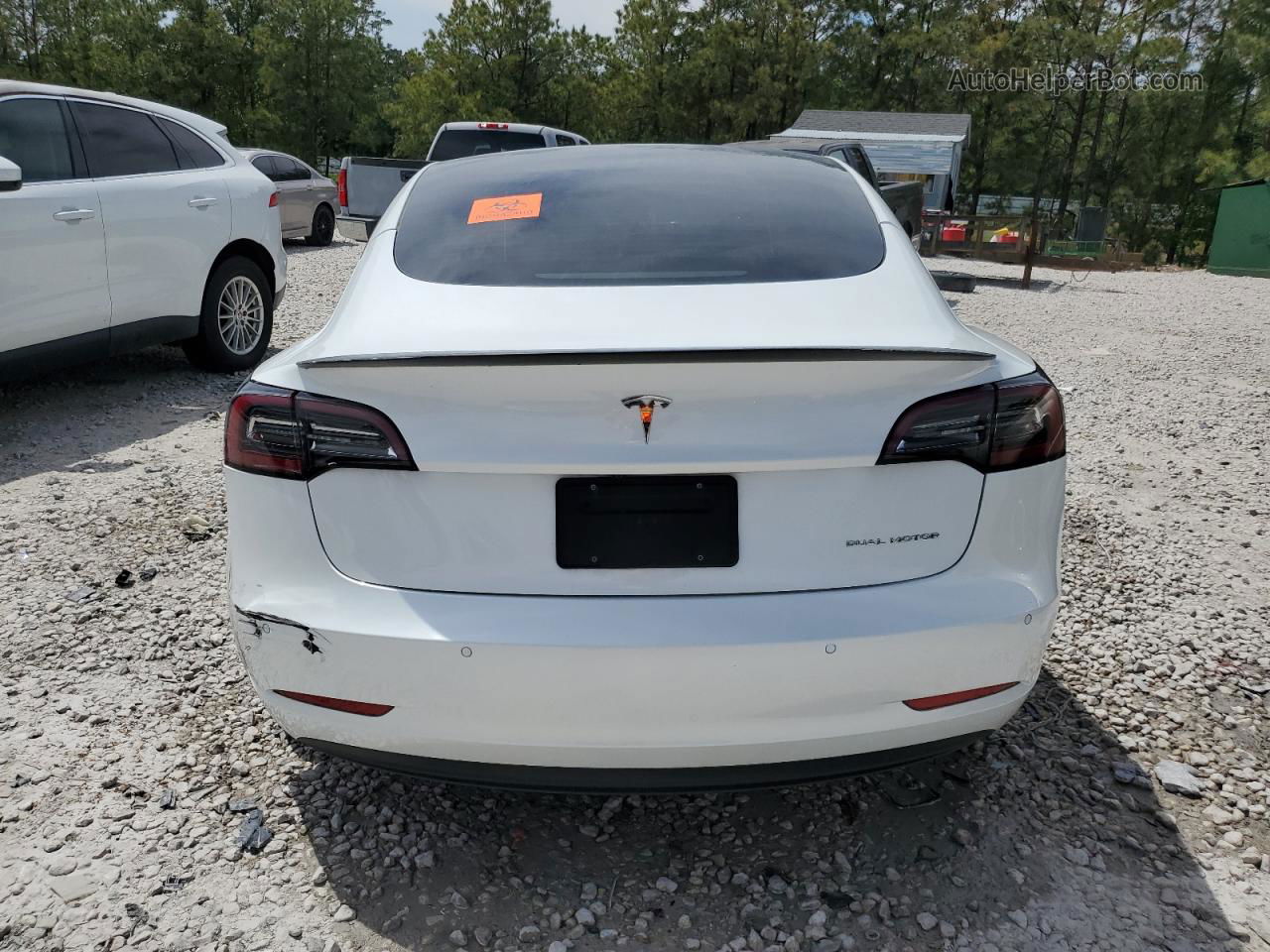 2022 Tesla Model 3  White vin: 5YJ3E1EB1NF106450