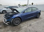 2022 Tesla Model 3  Blue vin: 5YJ3E1EB1NF137665