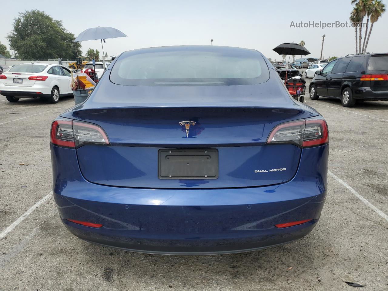 2022 Tesla Model 3  Blue vin: 5YJ3E1EB1NF137665