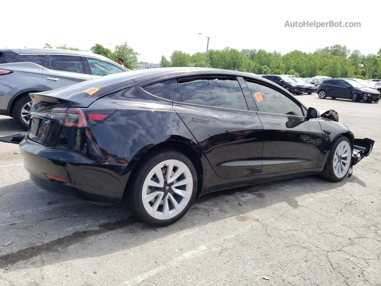 2022 Tesla Model 3  Black vin: 5YJ3E1EB1NF336053