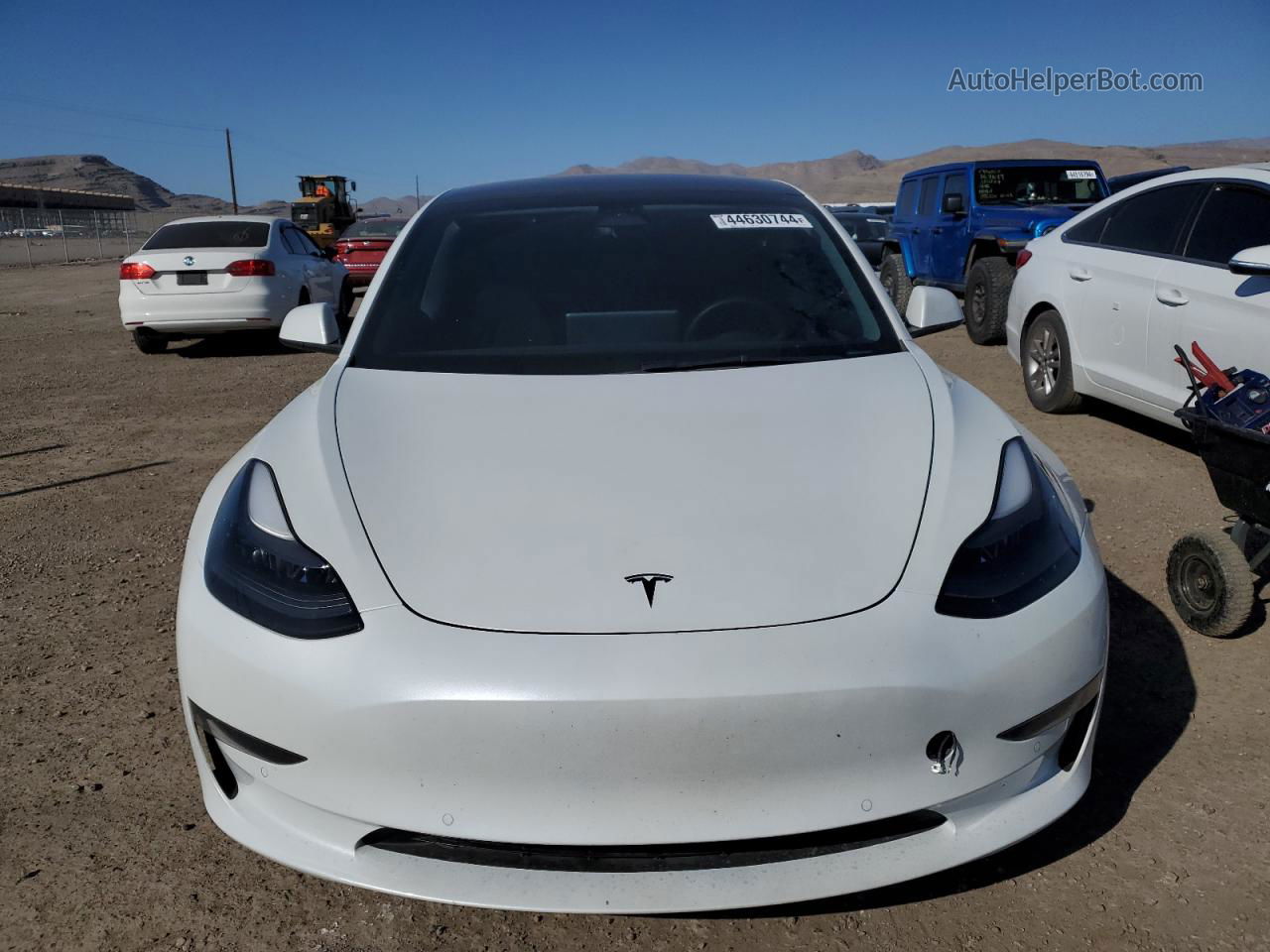 2022 Tesla Model 3  White vin: 5YJ3E1EB1NF367027