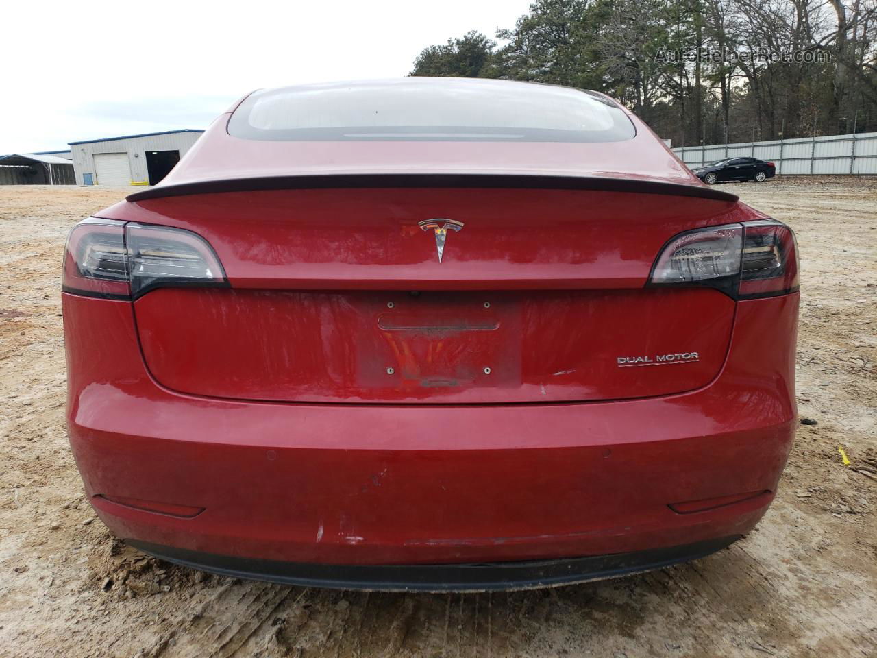 2018 Tesla Model 3  Red vin: 5YJ3E1EB2JF055373