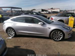 2018 Tesla Model 3 Long Range/performance Silver vin: 5YJ3E1EB2JF069290