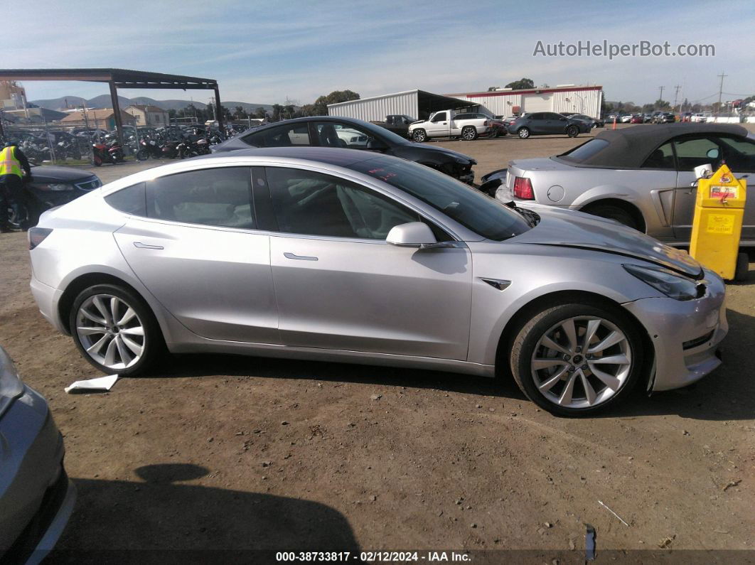 2018 Tesla Model 3 Long Range/performance Silver vin: 5YJ3E1EB2JF069290