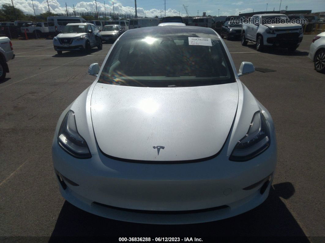 2018 Tesla Model 3 Long Range White vin: 5YJ3E1EB2JF083822