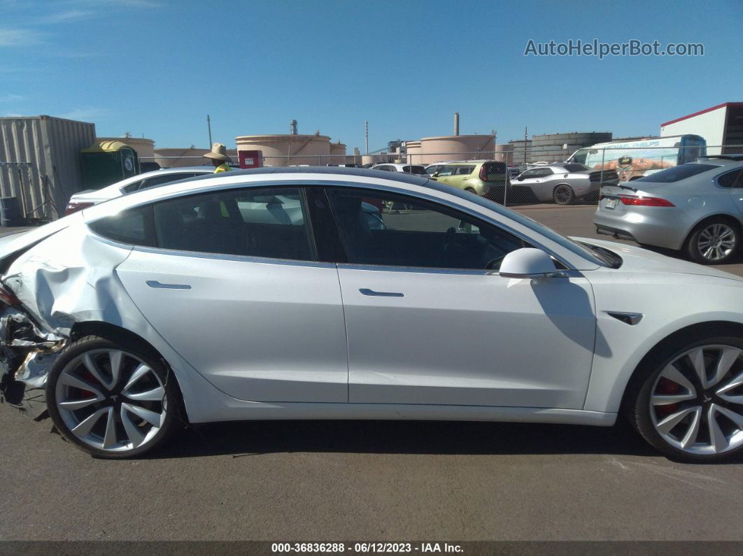 2018 Tesla Model 3 Long Range White vin: 5YJ3E1EB2JF083822