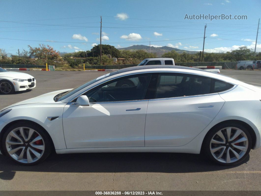 2018 Tesla Model 3 Long Range White vin: 5YJ3E1EB2JF083822