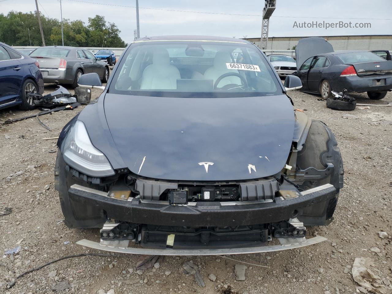 2018 Tesla Model 3  Gray vin: 5YJ3E1EB2JF097218