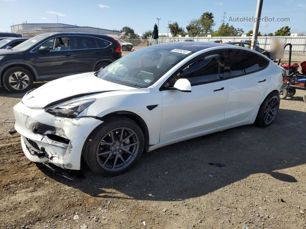 2018 Tesla Model 3  White vin: 5YJ3E1EB2JF112770