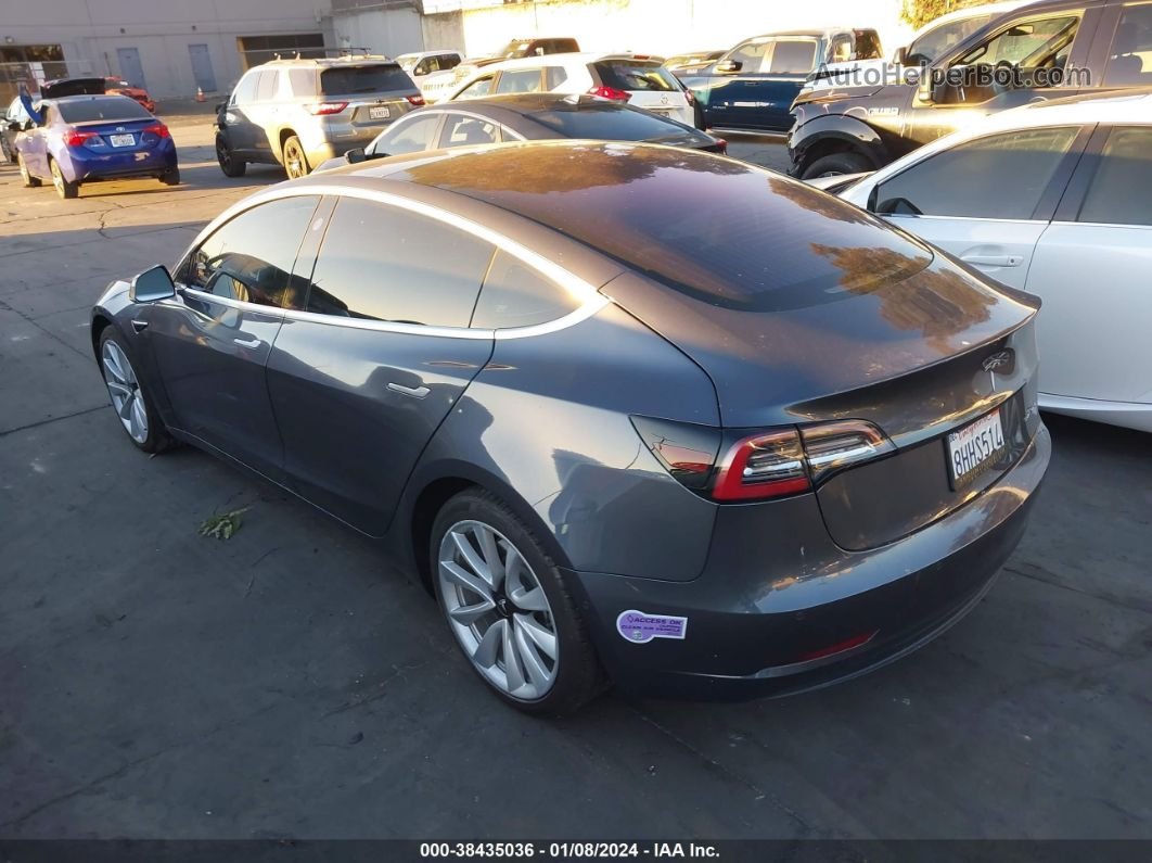 2018 Tesla Model 3 Long Range/performance Gray vin: 5YJ3E1EB2JF132498