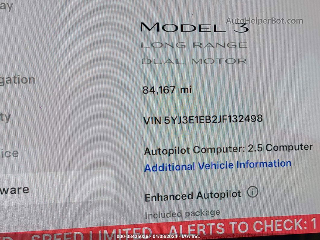 2018 Tesla Model 3 Long Range/performance Серый vin: 5YJ3E1EB2JF132498