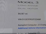 2018 Tesla Model 3 Long Range/performance Gray vin: 5YJ3E1EB2JF132498