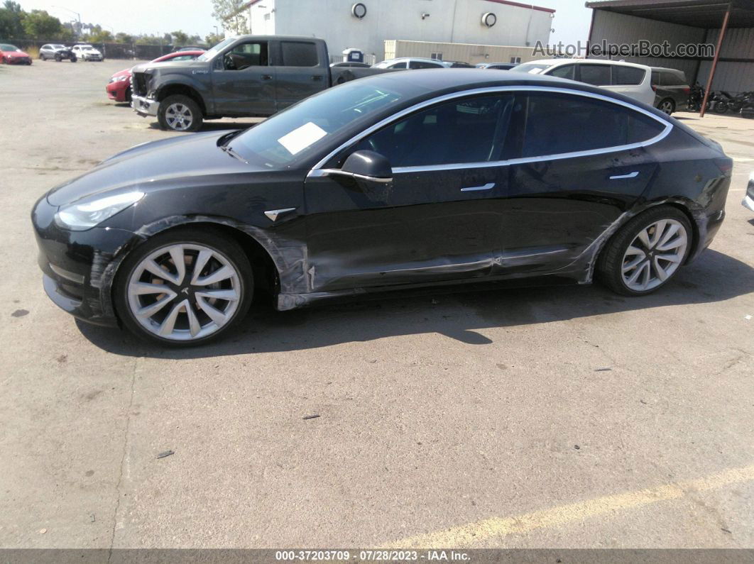 2018 Tesla Model 3 Long Range Black vin: 5YJ3E1EB2JF145249