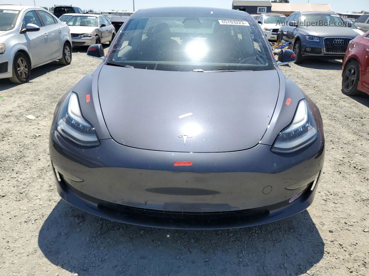 2019 Tesla Model 3  Gray vin: 5YJ3E1EB2KF194582