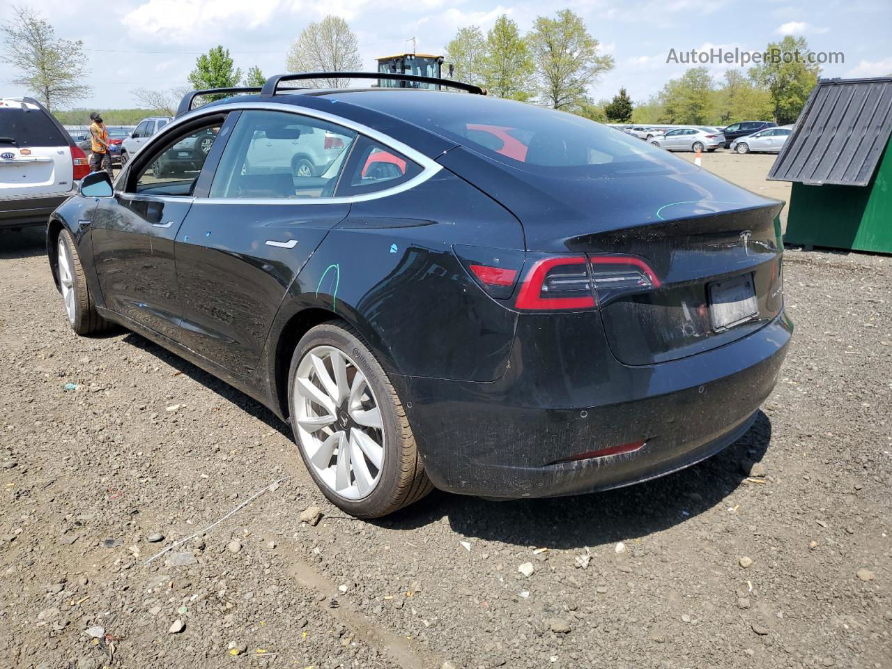 2019 Tesla Model 3  Black vin: 5YJ3E1EB2KF212000