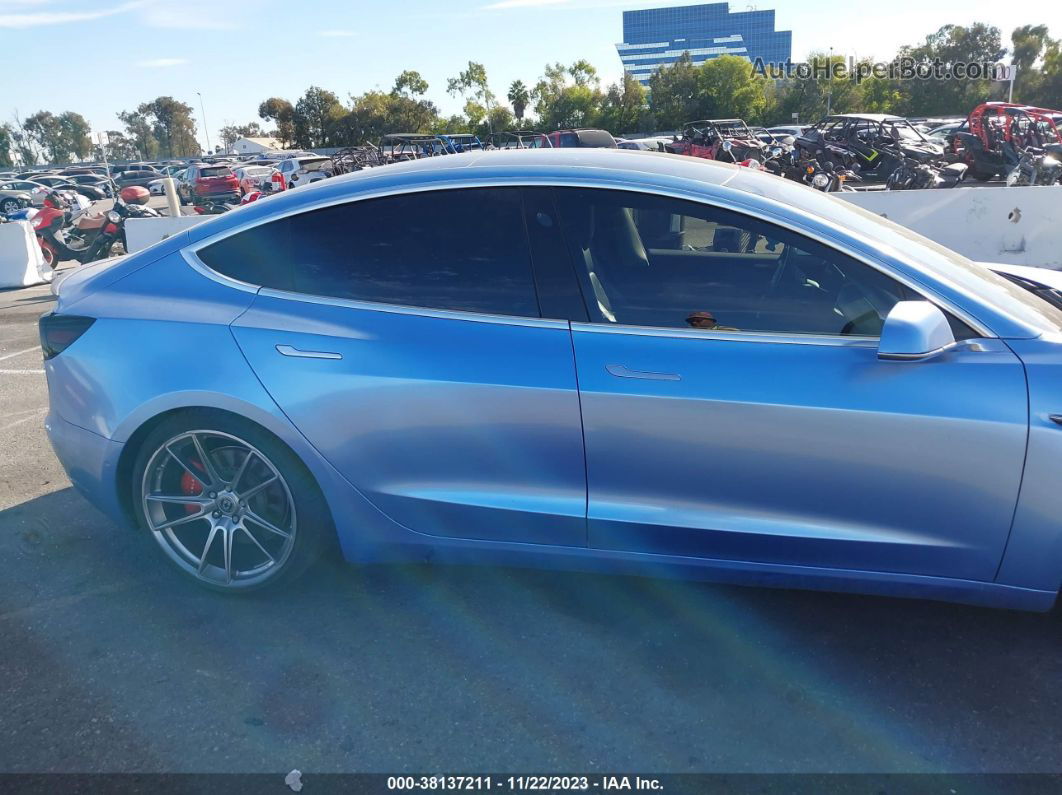 2019 Tesla Model 3 Performance/long Range Blue vin: 5YJ3E1EB2KF231081