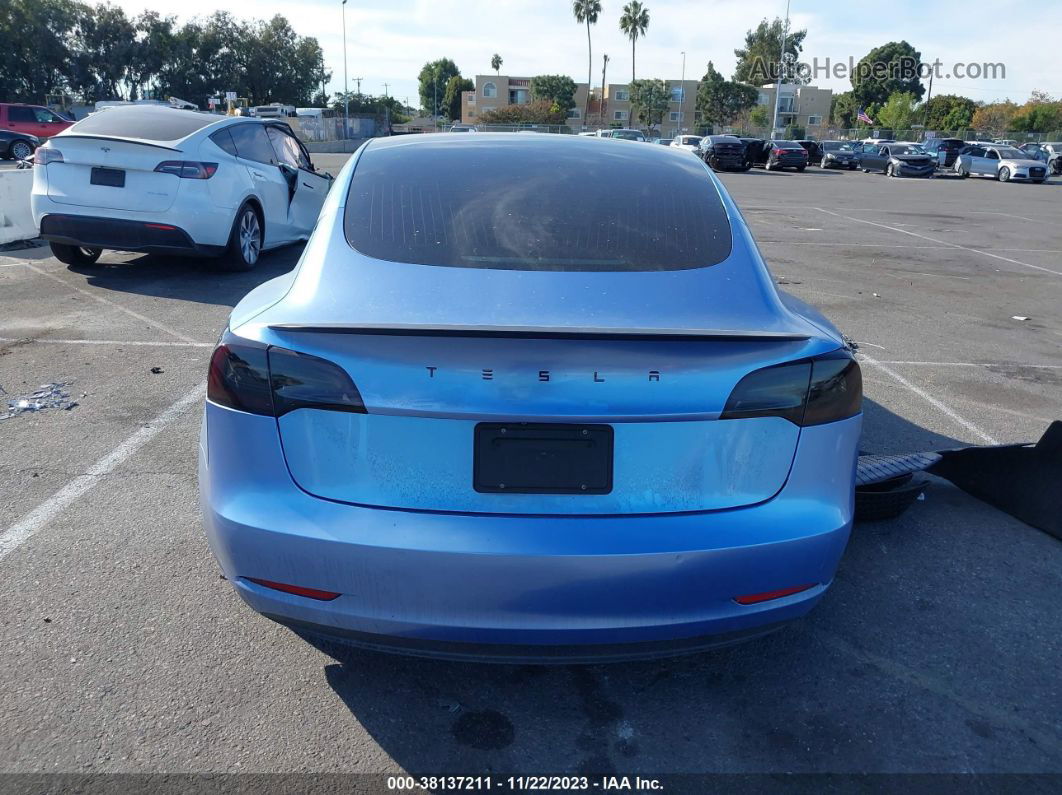2019 Tesla Model 3 Performance/long Range Blue vin: 5YJ3E1EB2KF231081