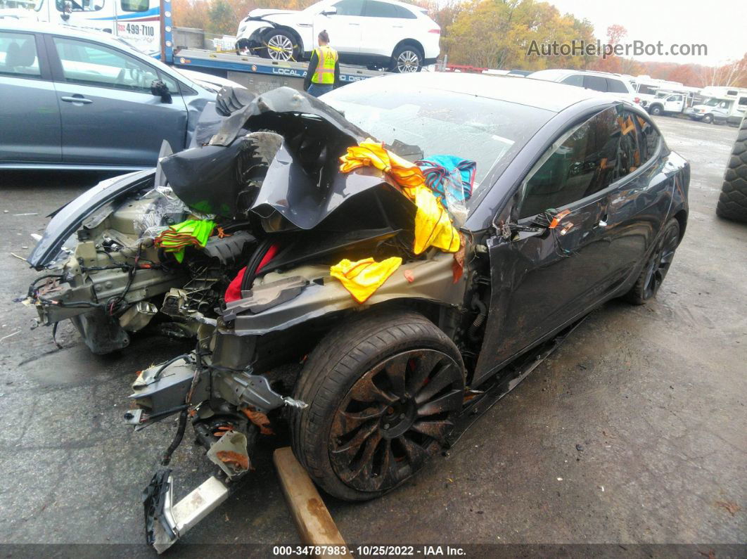 2019 Tesla Model 3 Long Range/performance Gray vin: 5YJ3E1EB2KF251198