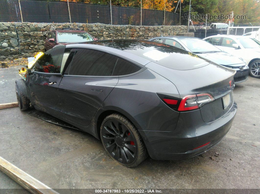 2019 Tesla Model 3 Long Range/performance Gray vin: 5YJ3E1EB2KF251198