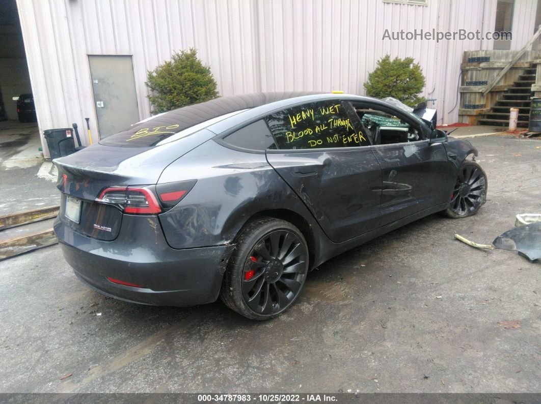 2019 Tesla Model 3 Long Range/performance Gray vin: 5YJ3E1EB2KF251198