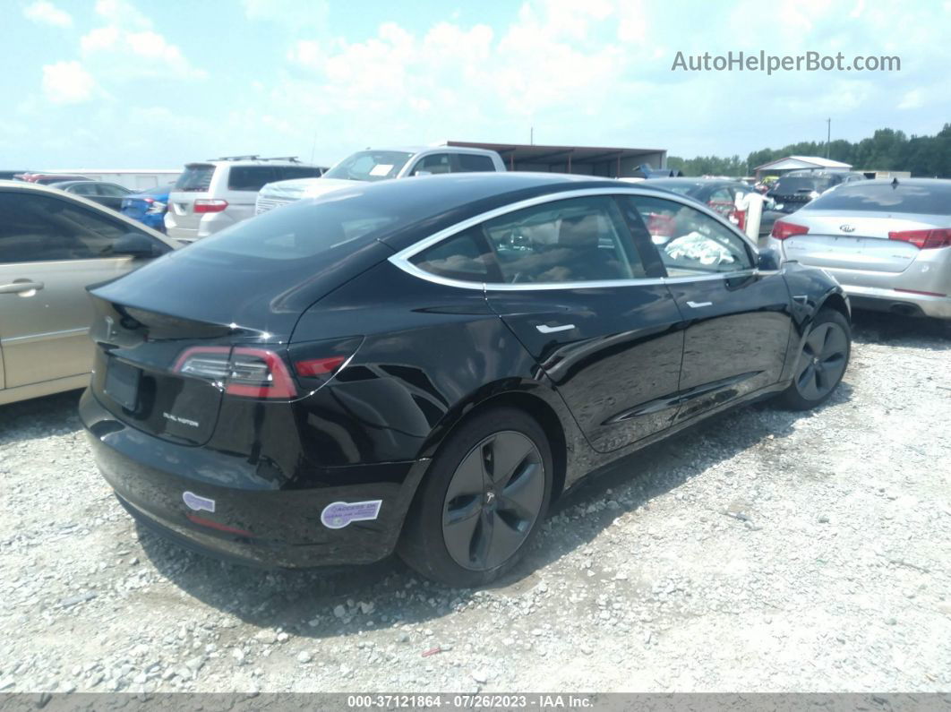 2019 Tesla Model 3 Long Range/performance Black vin: 5YJ3E1EB2KF385063