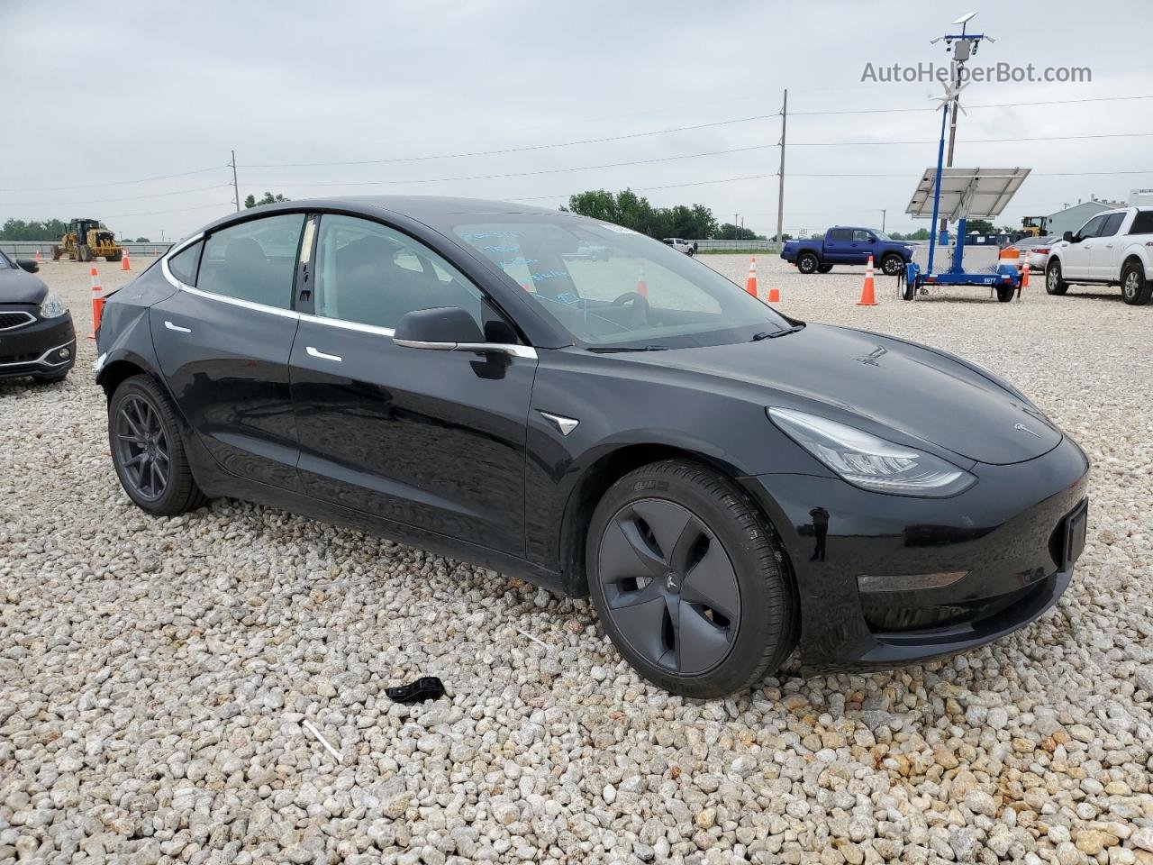 2019 Tesla Model 3  Black vin: 5YJ3E1EB2KF385516