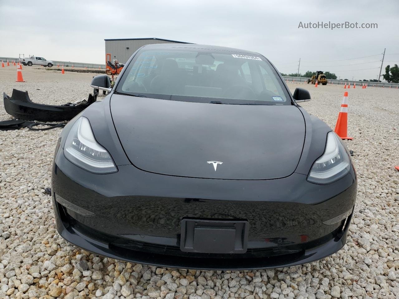 2019 Tesla Model 3  Черный vin: 5YJ3E1EB2KF385516