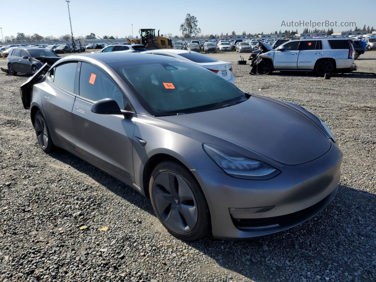 2019 Tesla Model 3  Серый vin: 5YJ3E1EB2KF385760